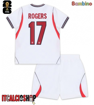 Inghilterra Morgan Rogers #17 Prima Maglia Bambino Mondiali 2026 Manica Corta (+ Pantaloni corti)